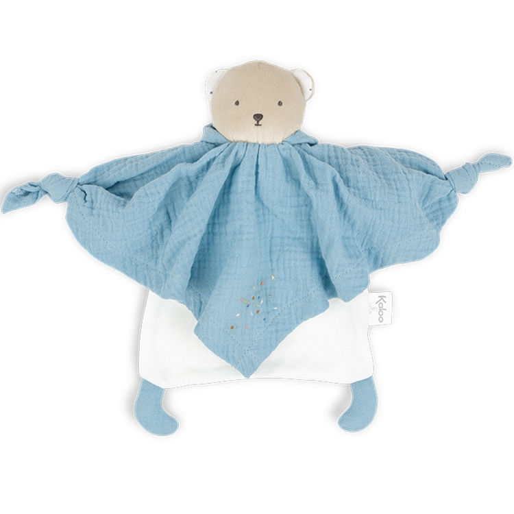  - petits pas - comforter blue bear bio 25 cm 